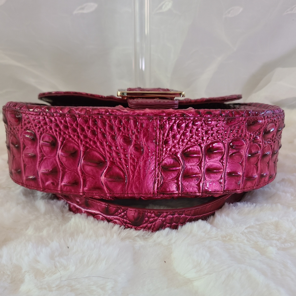 Brahmin Cynthia Shoulder Bag – Melbourne Croc Embossed Leather NWOT - Picture 7 of 9